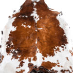 Tricolor Cowhide Rug Size 7'3 L x 7'0 W 8121