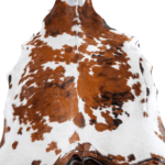 Tricolor Cowhide Rug Size 7'4 L x 6'9 W 8140