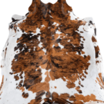 Tricolor Cowhide Rug Size 7'4 L x 6'9 W 8235