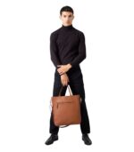 The Poet Brown Leather Tote Bag