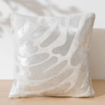 Zebra Silver Cowhide Pillow