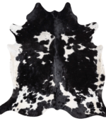 Black and White Cowhide Rug Size 7'3 L x 6'11 W 9283