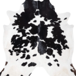 Black and White Cowhide Rug Size 7'9 L x 7'4 W 9322