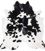 Black and White Cowhide Rug Size 7'9 L x 7'4 W 9322