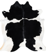 Black and White Cowhide Rug Size 7'11 L x 7'4 W 9317