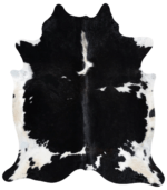 Black and White Cowhide Rug Size 8'1 L x 6'11 W 9311