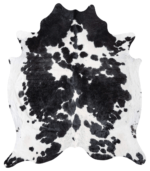 Black and White Cowhide Rug Size 8'3 L x 7'1 W 9376