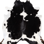 Black and White Cowhide Rug Size 8'3 L x 7'7 W 9264