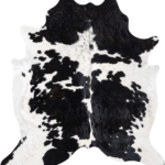 Black and White Cowhide Rug Size 8'3 L x 7'7 W 9335