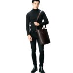 The Poet Vintage Brown Leather Tote Bag