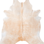 Brazilian Palomino and White Cowhide Rug Size 7'9 L x 7'5 W 8996