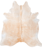 Brazilian Palomino and White Cowhide Rug Size 7'10 L x 7'0 W 8565