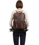 The Gaetano Large Leather Back Pack - Image 2