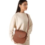 The Sandra Brown Leather Saddle Bag