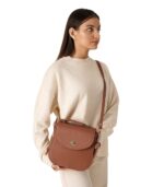 The Sandra Brown Leather Saddle Bag