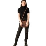 The Sandra Vintage Tan Leather Saddle Bag