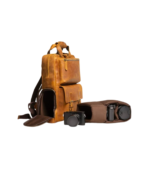 The Mann Bag Large Capacity Leather Camera Backpack