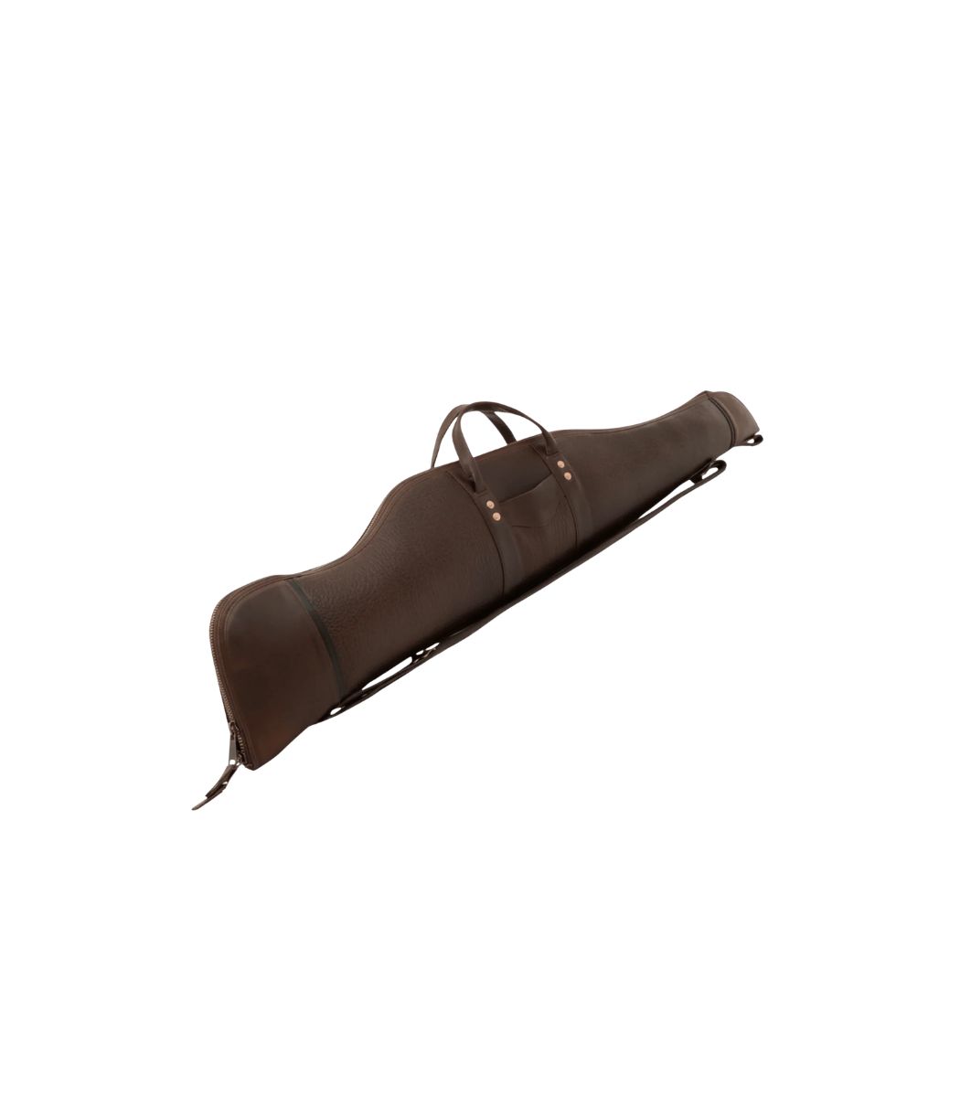 1 Dark Brown Leather Rifle Case - Aksel - Image 1