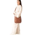 The Stefani Brown Leather Hobo Bag