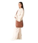The Stefani Brown Leather Hobo Bag