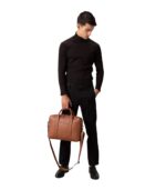 The Captain Brown Leather Briefcase