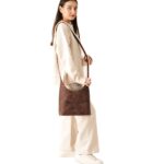 The Stefani Vintage Distressed Brown Leather Hobo Bag