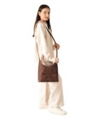 The Stefani Vintage Distressed Brown Leather Hobo Bag
