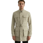 Dolf Off-White Suede Jacket