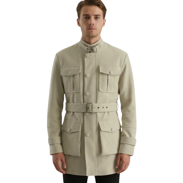 Men's Off-White Suede Jacket - Tage