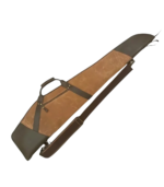 Brown Waxed Canvas Leather Rifle Case