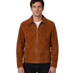 Inferno Brown Suede Leather Jacket