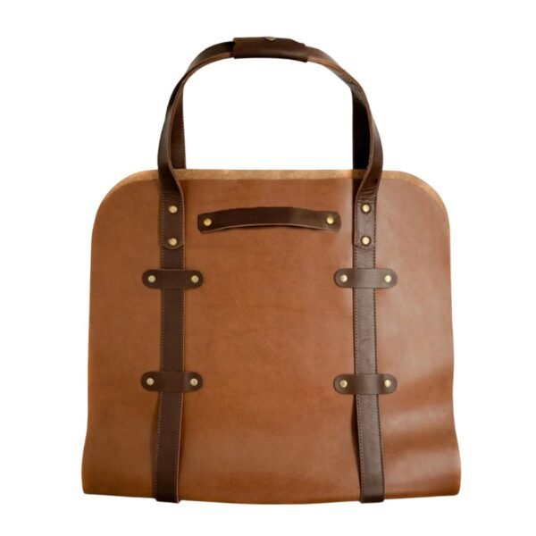Full Grain Leather Log Carrier - Einar