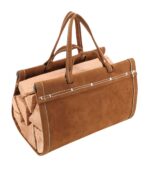 Suede Leather Firewood Carrier - Leif