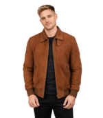 Tomchi Tan Suede Leather Jacket