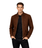 Zen Brown Suede Biker Jacket