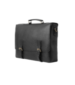 The Cristoph Black Leather Messenger Bag - Image 3