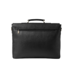 The Cristoph Black Leather Messenger Bag - Image 4