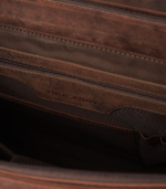 The Cristoph Vintage Distressed Brown Leather Messenger Bag - Image 5