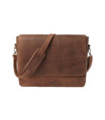 The Carismatico Vintage Tan Brown Leather Messenger Bag - Image 2