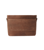The Carismatico Vintage Tan Brown Leather Messenger Bag - Image 4