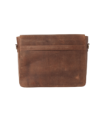 The Carismatico Vintage Tan Brown Leather Messenger Bag - Image 5