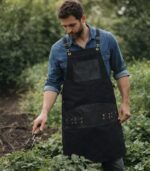 The Bedfordshire Canvas Black Apron - Image 2