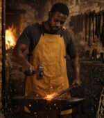 The Shropshire Brown Canvas Apron - Image 2