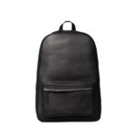 Black Leather Backpack - Solvik