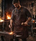 The Riding of Yorkshire Full Grain Dark Brown Apron - Image 2