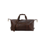 Vintage Distressed Brown Leather Duffle Bag - Dale