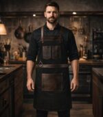 The Cornwall Black Canvas Crossbody Apron - Image 2