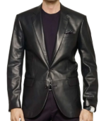 Men's Classic Leather Blazer – Nils - Image 2