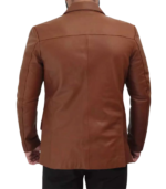 Men's Professional Two-Button Leather Blazer – Bo - Image 2