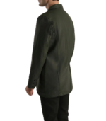 Ray Cutler Green Leather Blazer - Image 2